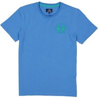 LA MARTINA Herren T-Shirt blau Baumwolle von LA MARTINA