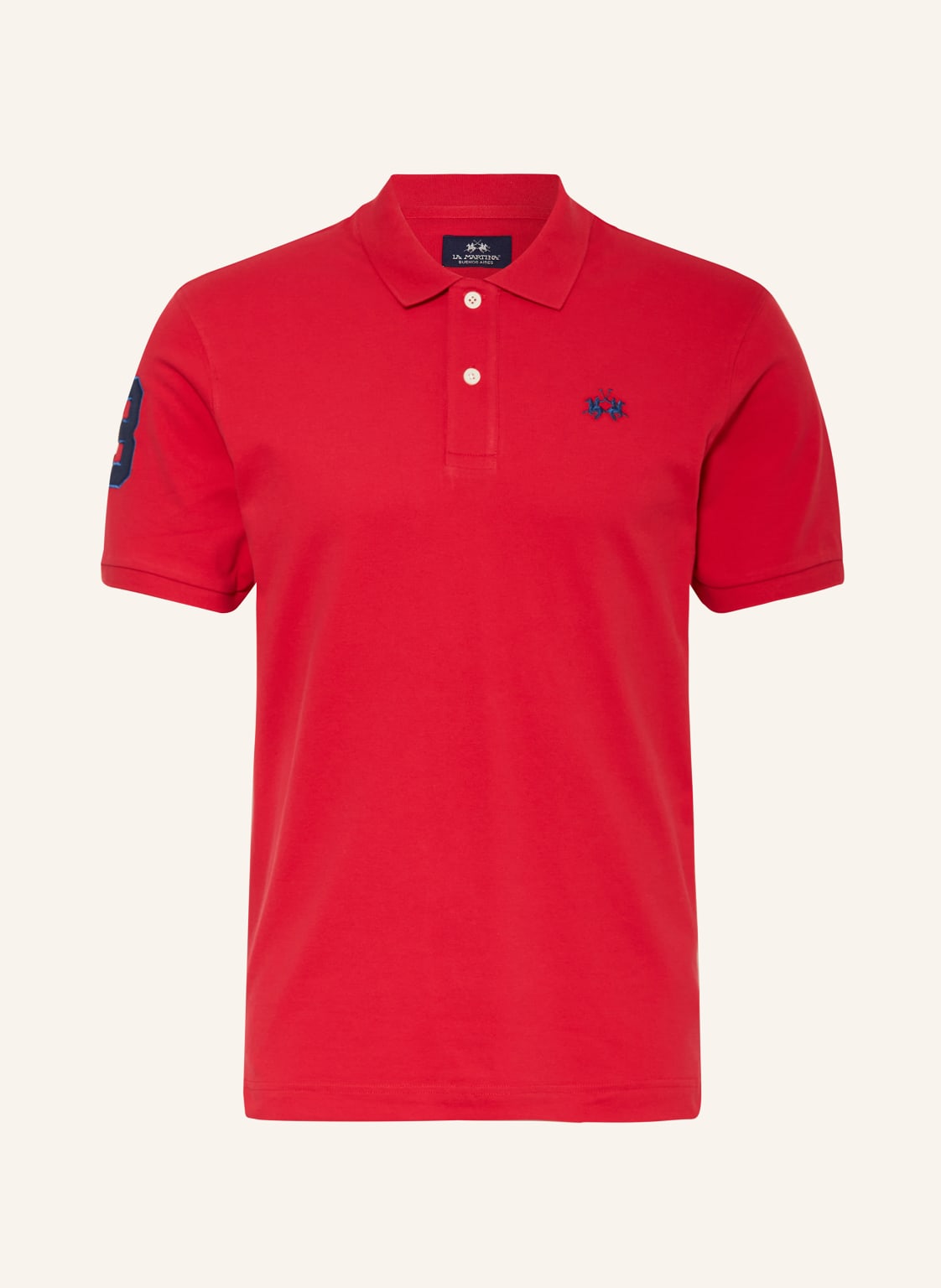 La Martina Jersey-Poloshirt Slim Fit rot von LA MARTINA