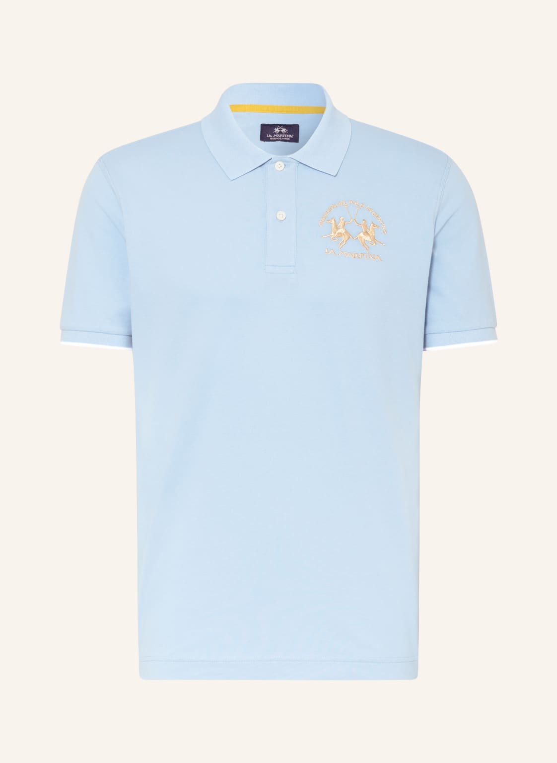 La Martina Piqué-Poloshirt blau von LA MARTINA