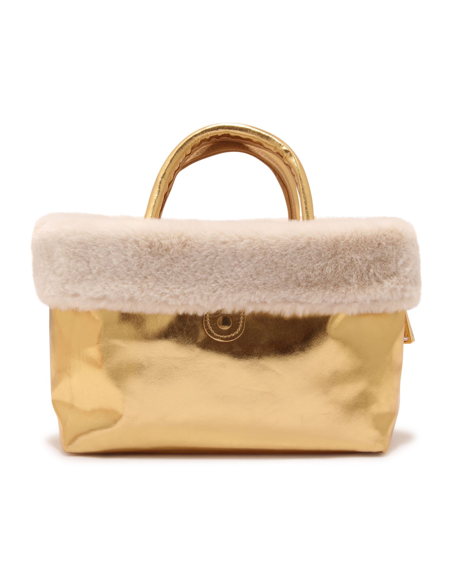 LA MILANESA Schultertasche Damen Gold von LA MILANESA