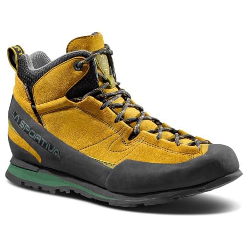 LA SPORTIVA Boulder X Mid GTX Gelb - Gore-Tex Robuster Leichter Gore-Tex Leder Approach-Schuh, Größe EU 44.5 - Farbe LA SPORTIVA Boulder X Mid GTX Gelb - Gore-Tex Robuster Leichter Gore-Tex Leder Approach-Schuh, Größe EU 44.5 - Farbe von LA SPORTIVA