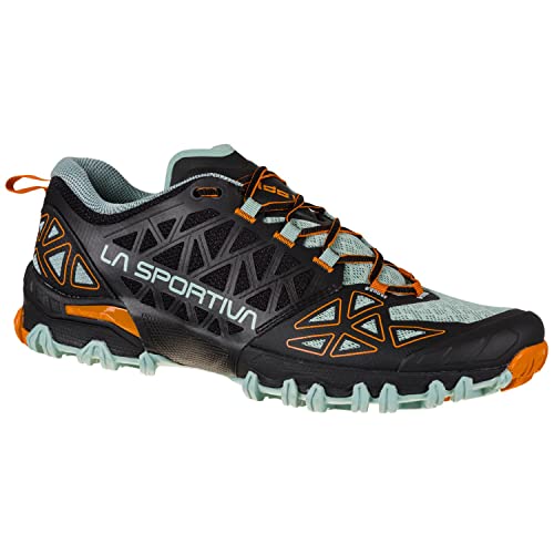 LA SPORTIVA M Bushido Ii Schwarz - Technischer komfortabler Herren Berglaufschuh, Größe EU 43 - Farbe Black - Hawaiian S von LA SPORTIVA