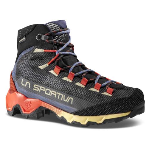 LA SPORTIVA Damen Aequilibrium Hike GTX Schuhe, Carbon-Cherry Tomato, 39.5 von LA SPORTIVA