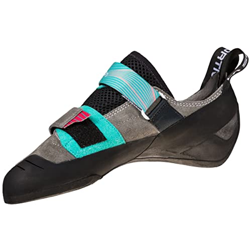 LA SPORTIVA W Aragon Grau - Bequeme vielseitige Damen Kletterschuhe, Größe EU 34.5 - Farbe Clay - Hibiscus von LA SPORTIVA