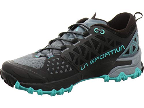 LA SPORTIVA Damen Bushido II Woman Traillaufschuhe, Slate/Aqua von LA SPORTIVA