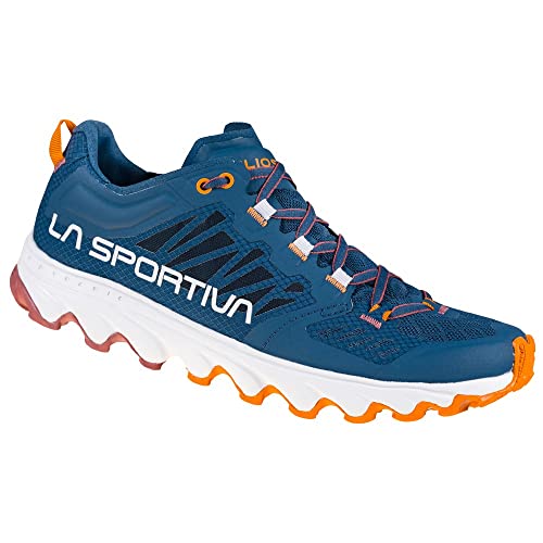 La Sportiva Damen Helios Iii Woman Traillaufschuhe, Denim-Rot, 38 EU von LA SPORTIVA