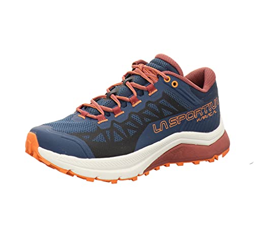 La Sportiva Damen Karacal Woman Traillaufschuhe, Denim-Rot, 39.5 EU von LA SPORTIVA