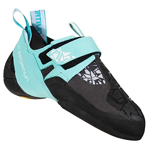 La Sportiva S.p.A. Skwama Vegan Women Größe 38 carbon/turquoise von LA SPORTIVA