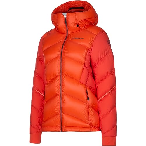 LA SPORTIVA Damen Supercouloir 1000 Down Jacke, cherry tomato-carbon, L von LA SPORTIVA