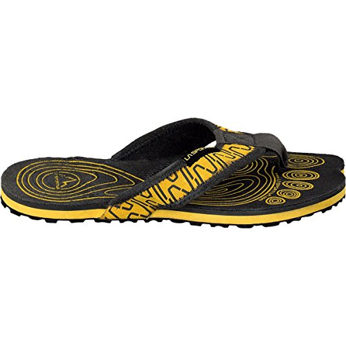 LA SPORTIVA M Swing Braun-Gelb - Komfortable weiche Herren Sandale, Größe EU 38 - Farbe Black - Yellow von LA SPORTIVA