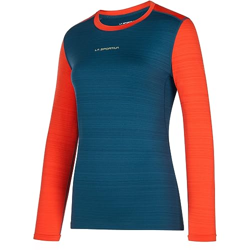 LA SPORTIVA Damen Tour Longsleeve, Storm Blue-Cherry Tomato, XS von LA SPORTIVA