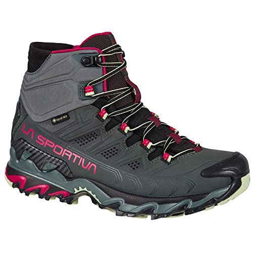 LA SPORTIVA Damen Ultra Raptor II Mid LT Wide GTX Schuhe, Charcoal-Cerise, EU 42 von LA SPORTIVA