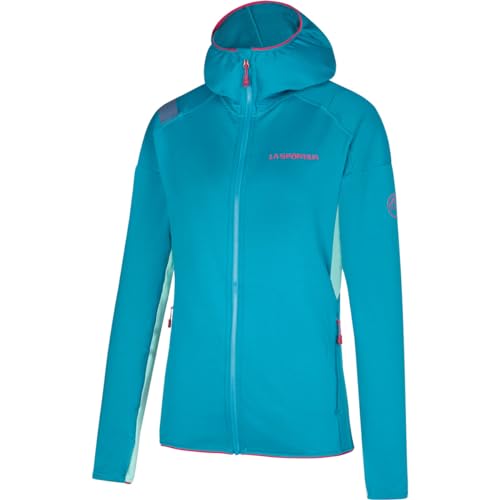 La Sportiva Damen Upendo Hoody Hoodie, Crystal/Turquoise, L von LA SPORTIVA