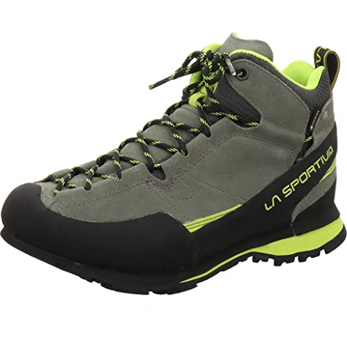 LA SPORTIVA Boulder X Mid GTX Grau - Gore-Tex Robuster Leichter Gore-Tex Leder Approach-Schuh, Größe EU 43 - Farbe Cl von LA SPORTIVA