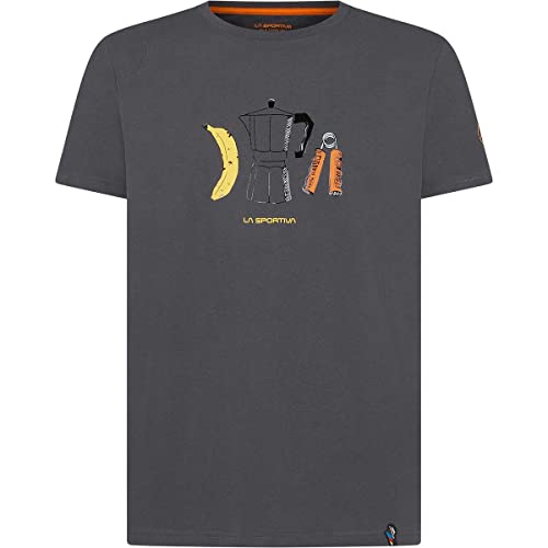 LA SPORTIVA Herren Breakfast T-Shirt, Carbon-Maple, L von LA SPORTIVA