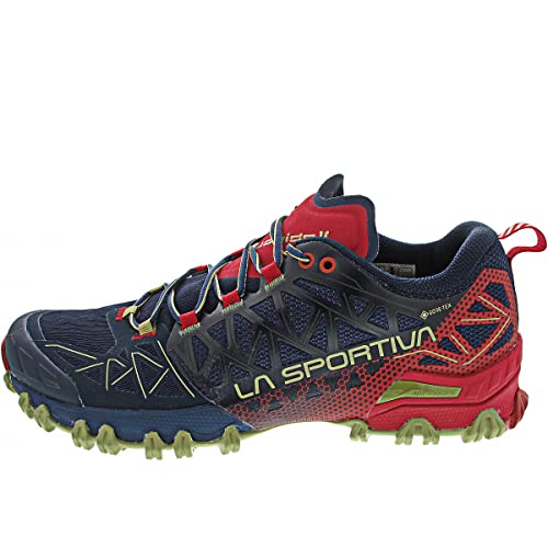 LA SPORTIVA Bushido II GTX, 43.5/43.5 EU, Night Blue/Tango red von LA SPORTIVA