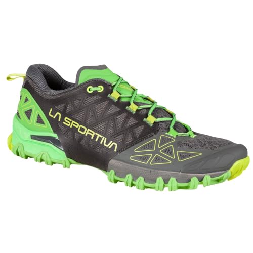 LA SPORTIVA M Bushido Ii Grün-Schwarz - Technischer komfortabler Herren Berglaufschuh, Größe EU 45.5 - Farbe Metal - FLA von LA SPORTIVA