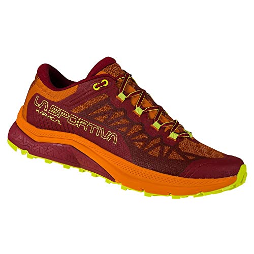 La Sportiva Herren Karacal Sangria/Hawaiian Sun Trailrunningschuhe, 43.5 EU von LA SPORTIVA