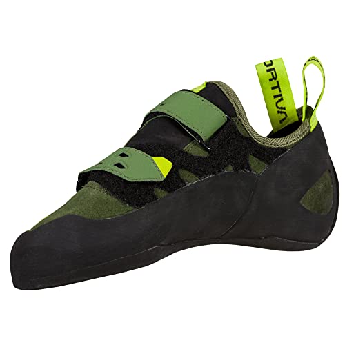 LA SPORTIVA M Tarantula Oliv - Bequemer vielseitiger FriXion Herren Kletterschuh, Größe EU 47 - Farbe Olive - Neon von LA SPORTIVA