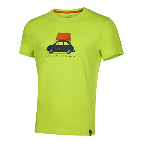 LA SPORTIVA Herren Klettershirt Kurzarmshirt Rundhalsshirt Climbing T-Shirt, Farbe:Grün, Artikel:-729729 Lime Punch, Größe:L von LA SPORTIVA