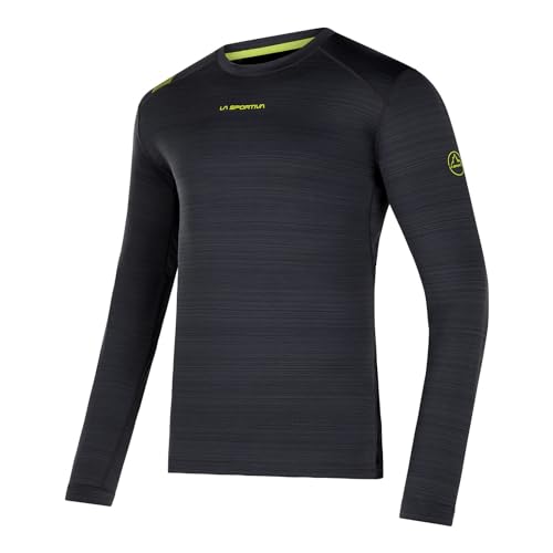 LA SPORTIVA Herren Langarmshirt Skitourenhemd Baselayer Tour Long Sleeve M, Farbe:Anthrazit, Artikel:-900729 Carbon/Lime Punch, Größe:M von LA SPORTIVA