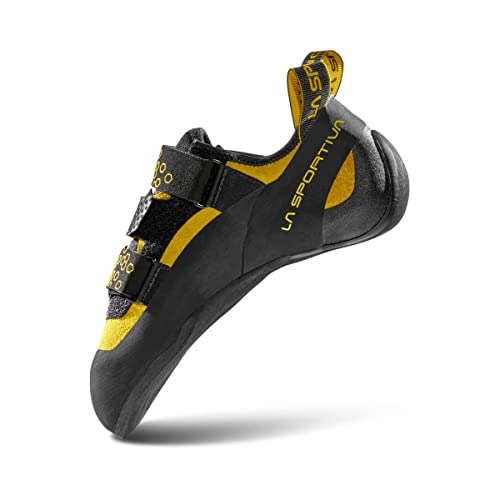 LA SPORTIVA M Miura Vs Schwarz - Präziser technischer Herren Kletterschuh, Größe EU 39.5 - Farbe Black - Yellow von LA SPORTIVA