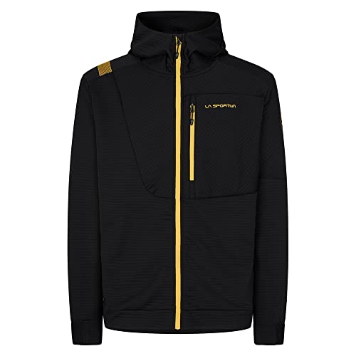 LA SPORTIVA Mood Hoody M Black/Yellow von LA SPORTIVA