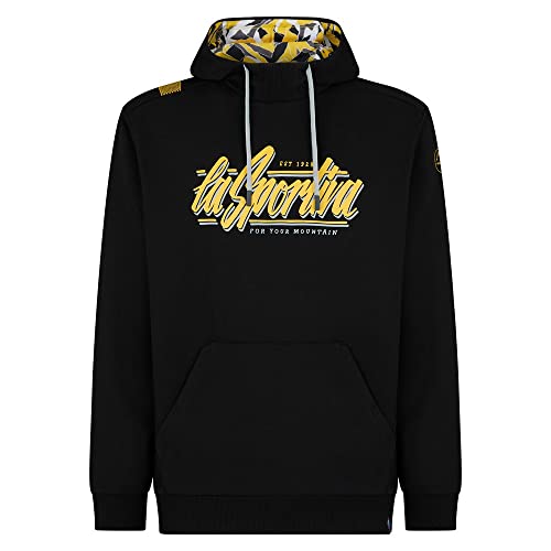 LA SPORTIVA Herren Retro Hoodie, Black, M von LA SPORTIVA