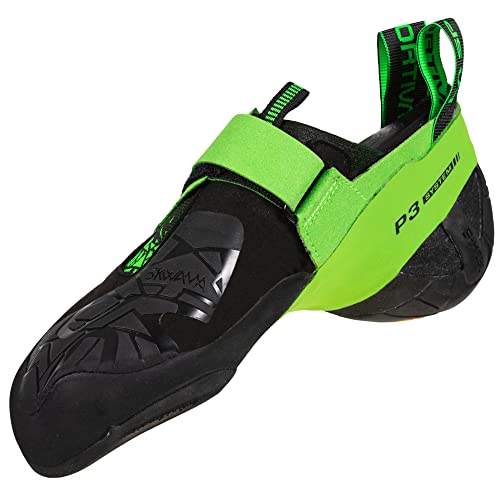 La Sportiva S.p.A. Skwama Vegan Men Größe 43,5 black/flash green von LA SPORTIVA