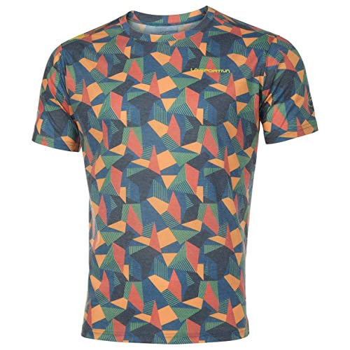 LA SPORTIVA Herren Dimension T-Shirt, Storm Blue-Hawaiian Sun, M von LA SPORTIVA