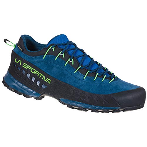 LA SPORTIVA M Tx 4 GTX Blau - Gore-Tex Robuster wasserdichter Herren Leder Approachschuh, Größe EU 42.5 - Farbe Opal - von LA SPORTIVA