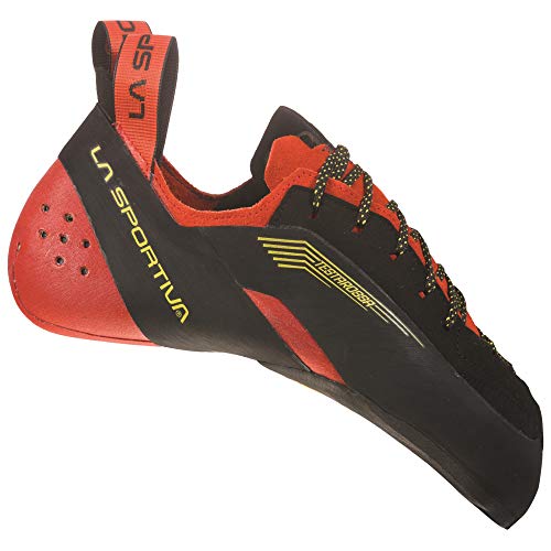 LA SPORTIVA Testarossa Rot - Leistungsfähiger ästhetischer Kletterschuh, Größe EU 39.5 - Farbe Red - Black von LA SPORTIVA