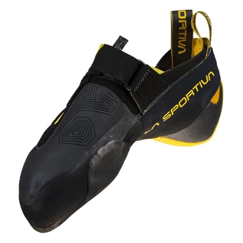 LA SPORTIVA M Theory Gelb-Schwarz - Technischer dynamischer Herren Kletterschuh, Größe EU 38 - Farbe Black - Yellow von LA SPORTIVA