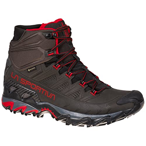 La Sportiva Herren Ultra Raptor II Mid Leather GTX Bergstiefel, Carbon Tango Red, 42 EU von LA SPORTIVA