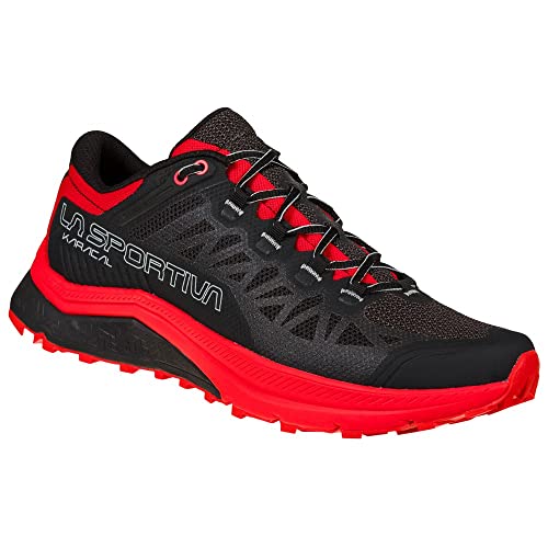 LA SPORTIVA M Karacal Schwarz - Komfortabler atmungsaktiver Herren Trailrunning Schuh, Größe EU 43 - Farbe Black - Goji von LA SPORTIVA