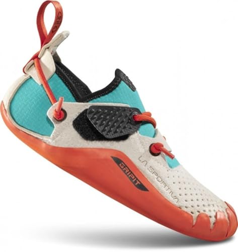 LA SPORTIVA Kids Gripit Weiß - Leichter funktioneller Junior Kletterschuh, Größe EU 34 - Farbe Chalk von LA SPORTIVA