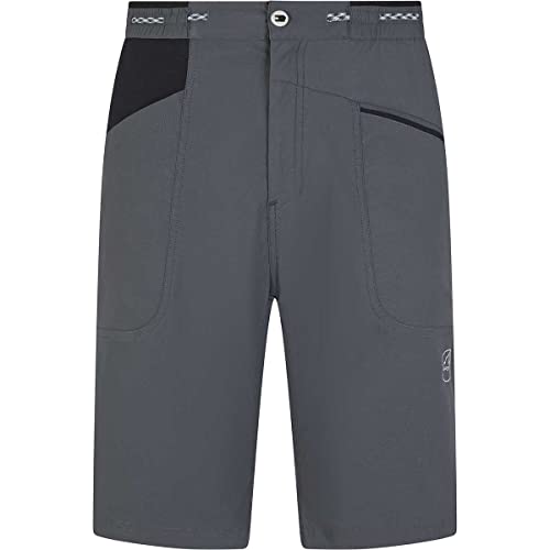 LA SPORTIVA M Belay Short Schwarz - Elastische Bequeme Herren Shorts, Größe M - Farbe Carbon - Black von LA SPORTIVA