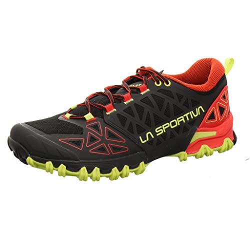 LA SPORTIVA M Bushido Ii Rot-Schwarz - Technischer komfortabler Herren Berglaufschuh, Größe EU 41 - Farbe Black - Goji von LA SPORTIVA