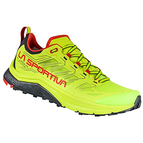 LA SPORTIVA M Jackal Grün - Innovativer Leichter Herren Trailrunning Schuh, Größe EU 46.5 - Farbe Neon - Goji von LA SPORTIVA