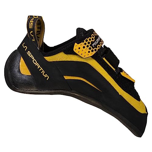 LA SPORTIVA M Miura Vs Schwarz - Präziser technischer Herren Kletterschuh, Größe EU 37.5 - Farbe Black - Yellow von LA SPORTIVA