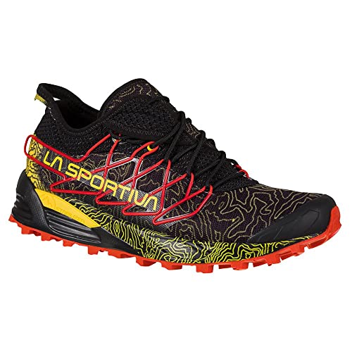 LA SPORTIVA M Mutant Schwarz - Technischer atmungsaktiver Herren Trailrunning Schuh, Größe EU 42 - Farbe Black - Yellow von LA SPORTIVA