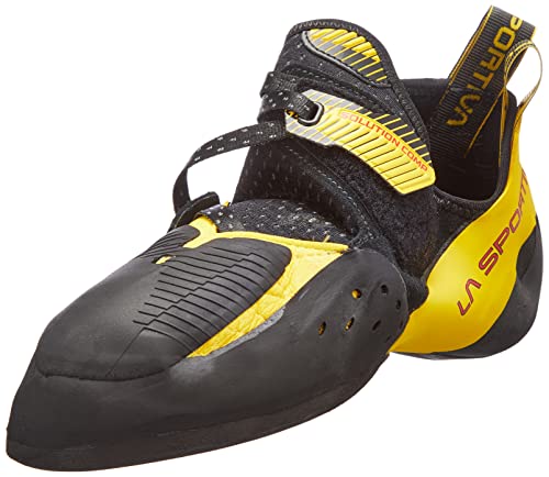 LA SPORTIVA M Solution Comp Gelb-Schwarz - Funktionaler schmaler Herren Kletterschuh, Größe EU 37 - Farbe Black - Yellow von LA SPORTIVA