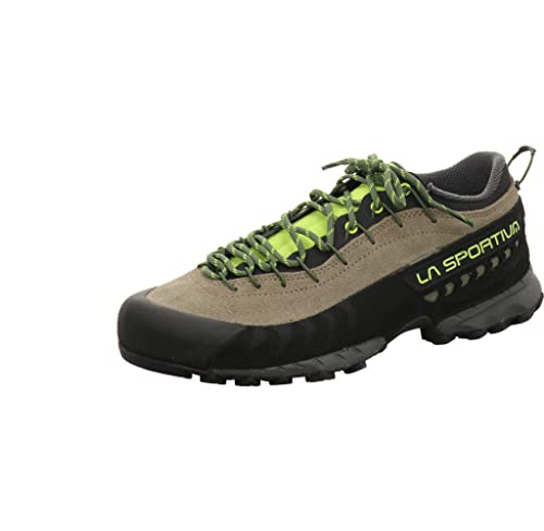 LA SPORTIVA M Tx 4 Beige - Leichter robuster Herren Leder-Approachschuh, Größe EU 46.5 - Farbe Turtle - Lime Punch von LA SPORTIVA