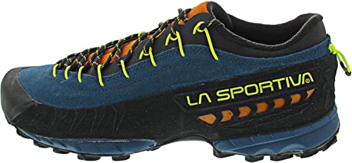 LA SPORTIVA M Tx 4 Blau - Leichter robuster Herren Leder-Approachschuh, Größe EU 40.5 - Farbe Storm Blue - Hawaiian Sun von LA SPORTIVA