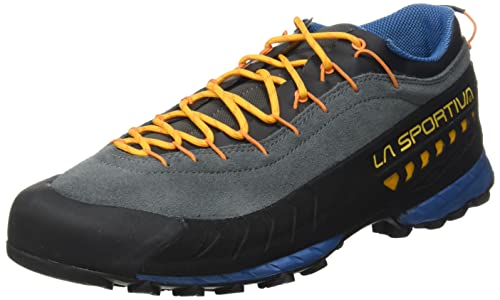 LA SPORTIVA M Tx 4 Blau - Leichter robuster Herren Leder-Approachschuh, Größe EU 46.5 - Farbe Blue - Papaya von LA SPORTIVA