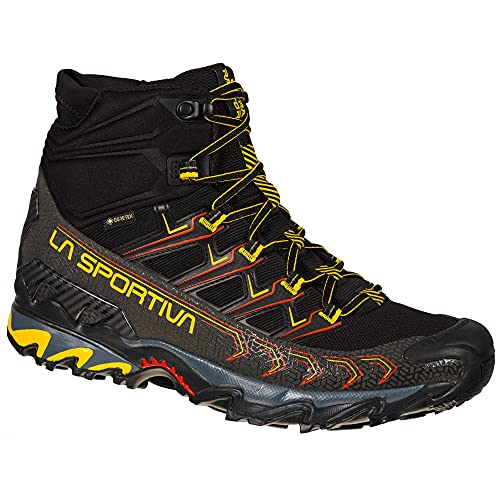 LA SPORTIVA Herren Ultra Raptor II Mid GTX Schuhe, Black-Yellow, EU 43 von LA SPORTIVA