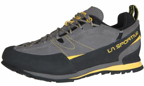 LA SPORTIVA M Boulder X Grau - Robuster Herren Approach-Schuh, Größe EU 38.5 - Farbe Grey - Yellow von LA SPORTIVA