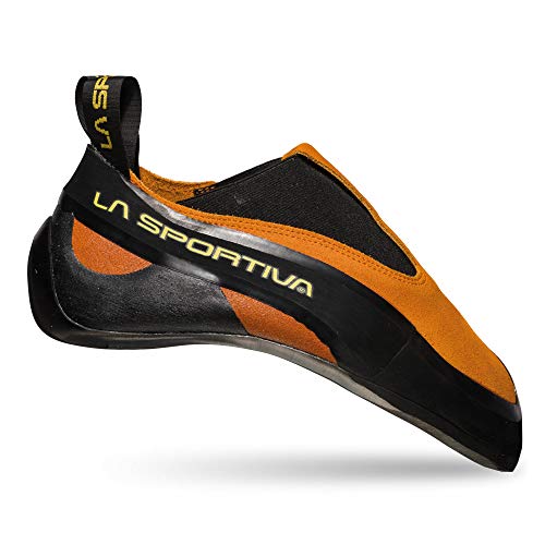 LA SPORTIVA Cobra Orange - Präziser enganliegender Leder Kletterschuh, Größe EU 39.5 - Farbe Orange von LA SPORTIVA