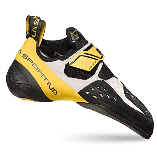 LA SPORTIVA Herren Solution Kletterschuhe, White-Yellow, EU 44.5 von LA SPORTIVA