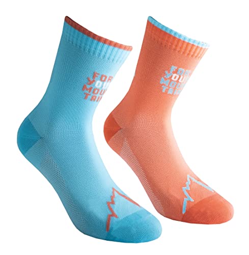 La Sportiva Unisex Für Ihre Mountain Socken, Hibiskus/Malibu Blau, L von LA SPORTIVA